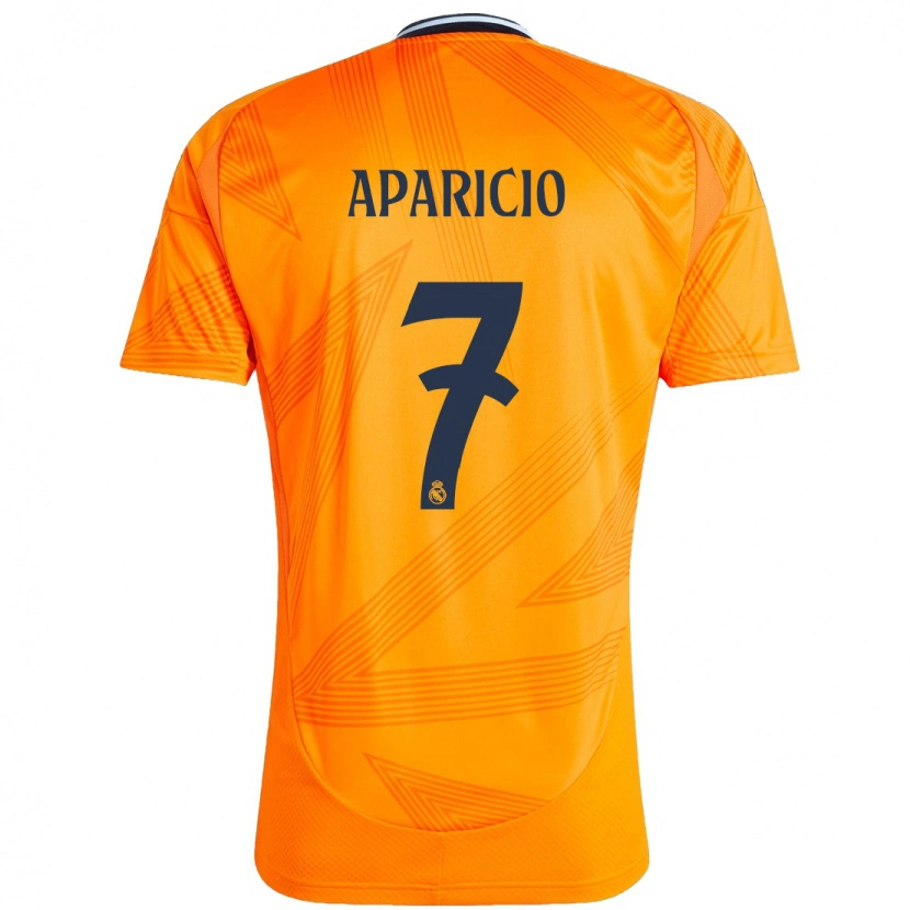 Danxen Enfant Maillot Esteban Aparicio #7 Orange Tenues Extérieur 2024/25 T-Shirt