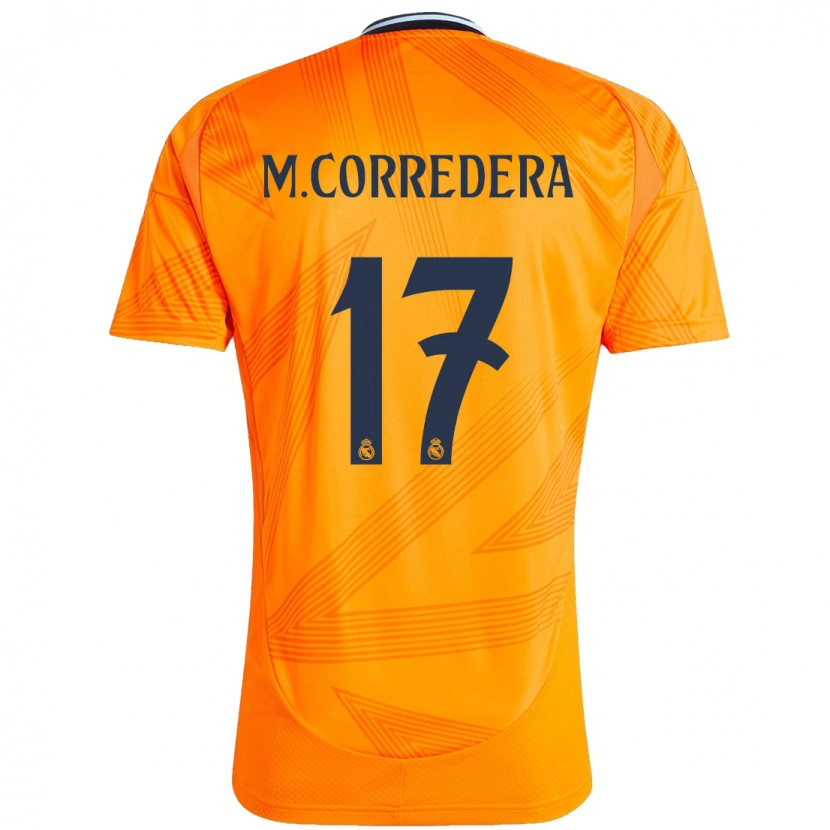 Danxen Enfant Maillot Marta Corredera #17 Orange Tenues Extérieur 2024/25 T-Shirt