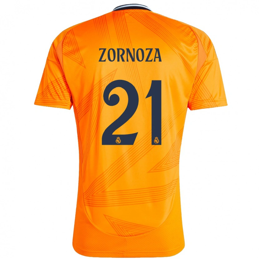 Danxen Enfant Maillot Claudia Zornoza #21 Orange Tenues Extérieur 2024/25 T-Shirt