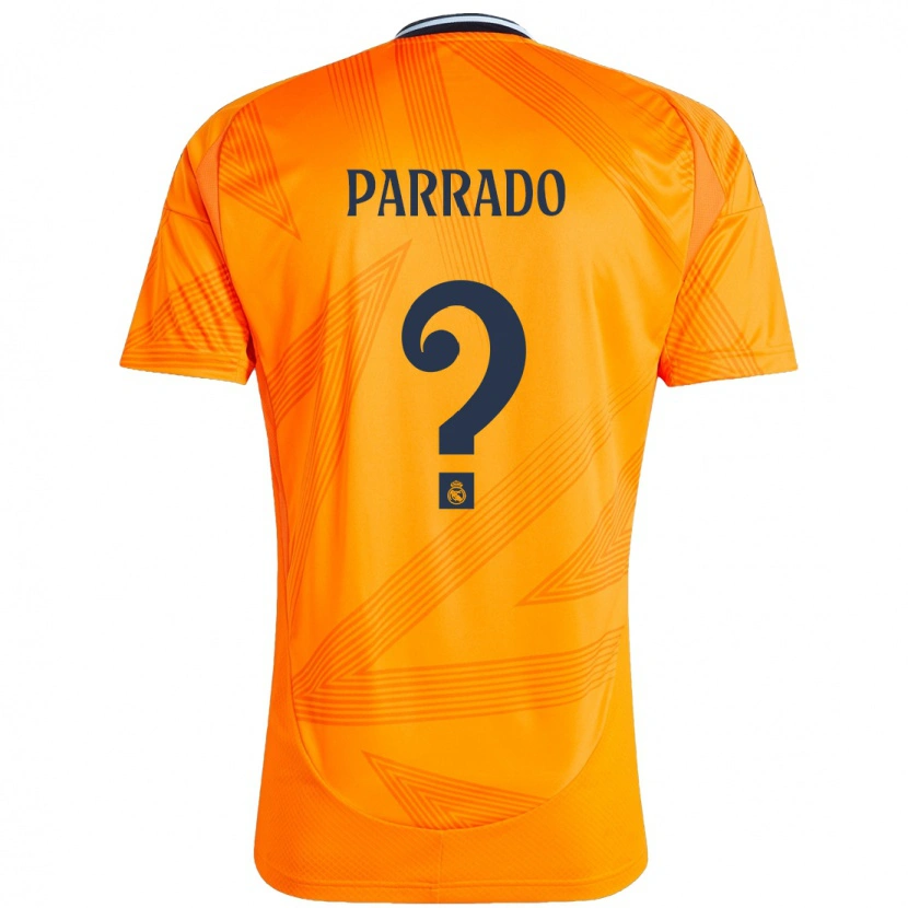 Danxen Enfant Maillot Diego Parrado #0 Orange Tenues Extérieur 2024/25 T-Shirt