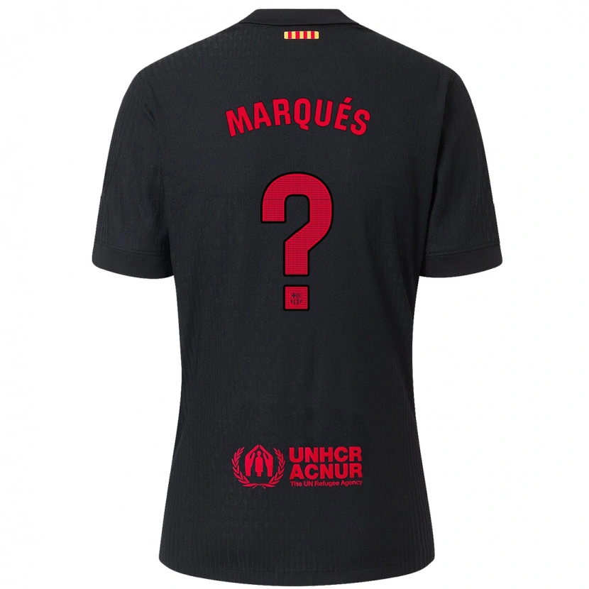 Danxen Enfant Maillot Tomy Marqués #0 Noir Rouge Tenues Extérieur 2024/25 T-Shirt