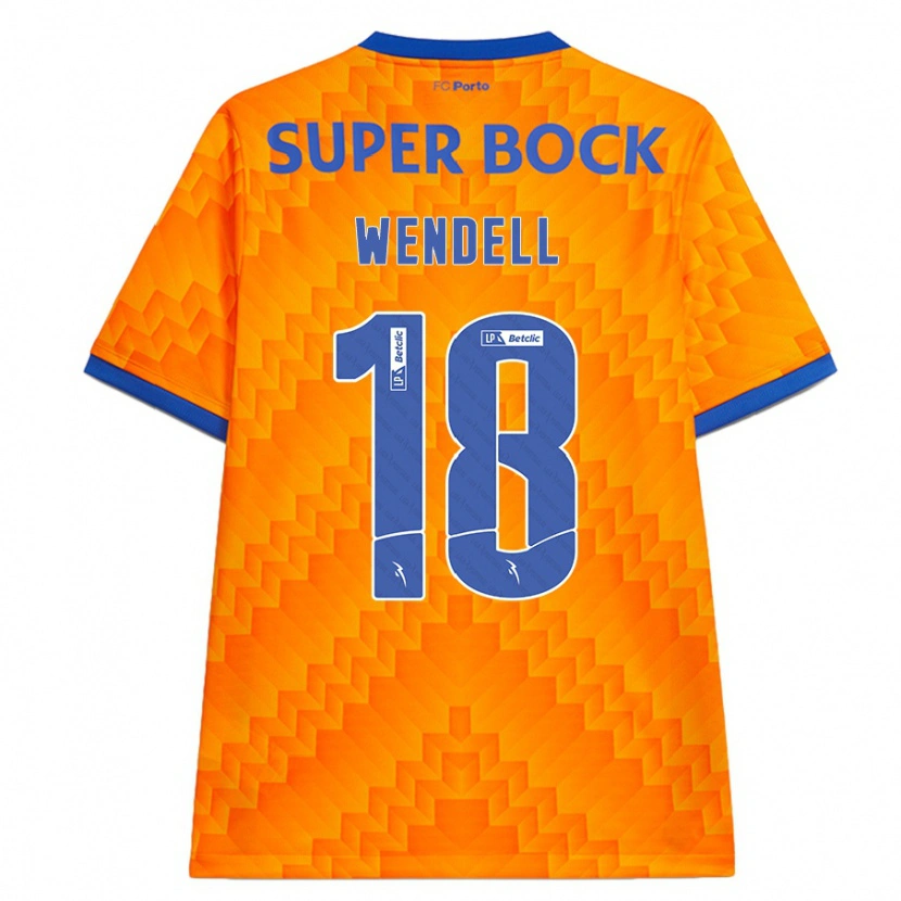 Danxen Enfant Maillot Wendell #18 Orange Tenues Extérieur 2024/25 T-Shirt