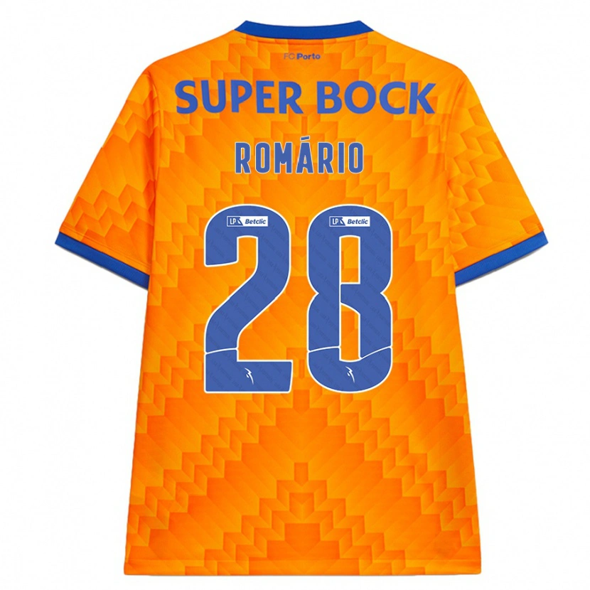 Danxen Enfant Maillot Romário Baró #28 Orange Tenues Extérieur 2024/25 T-Shirt