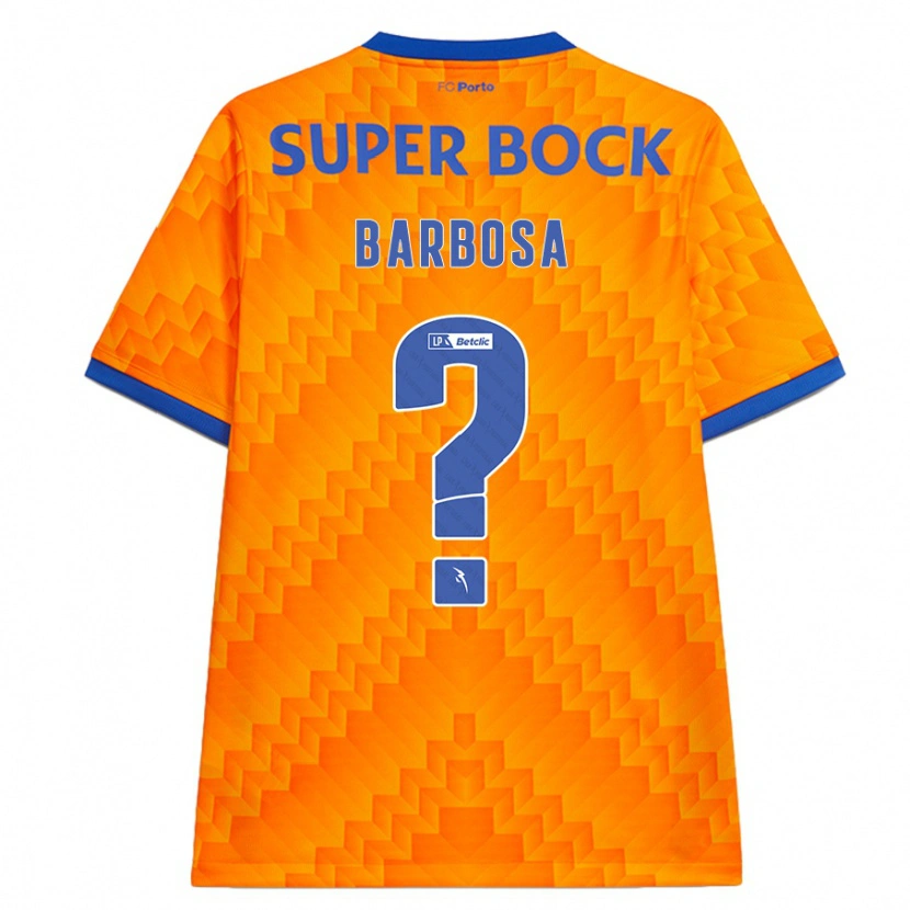 Danxen Enfant Maillot Rúben Barbosa #0 Orange Tenues Extérieur 2024/25 T-Shirt