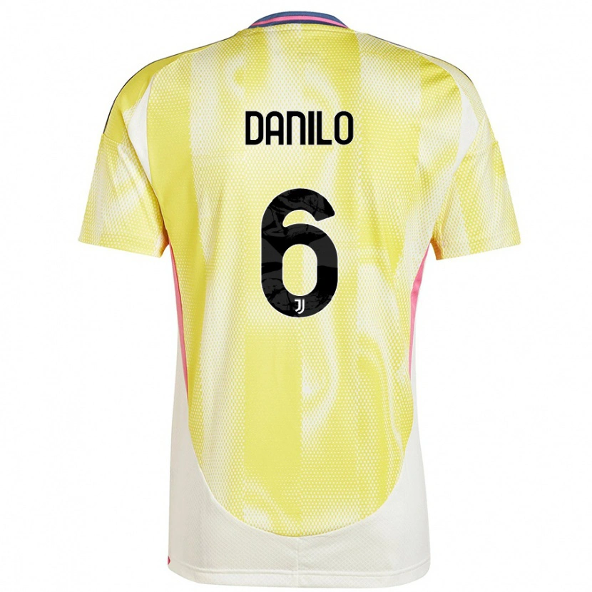 Danxen Enfant Maillot Danilo #6 Jaune Solaire Tenues Extérieur 2024/25 T-Shirt