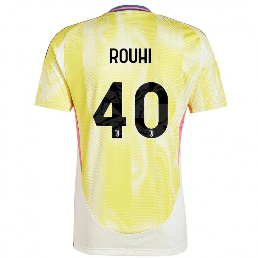 Danxen Enfant Maillot Jonas Rouhi #40 Jaune Solaire Tenues Extérieur 2024/25 T-Shirt