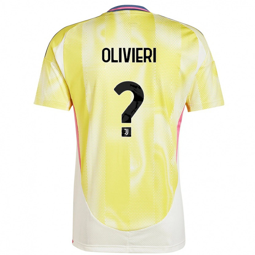 Danxen Enfant Maillot Marco Olivieri #0 Jaune Solaire Tenues Extérieur 2024/25 T-Shirt