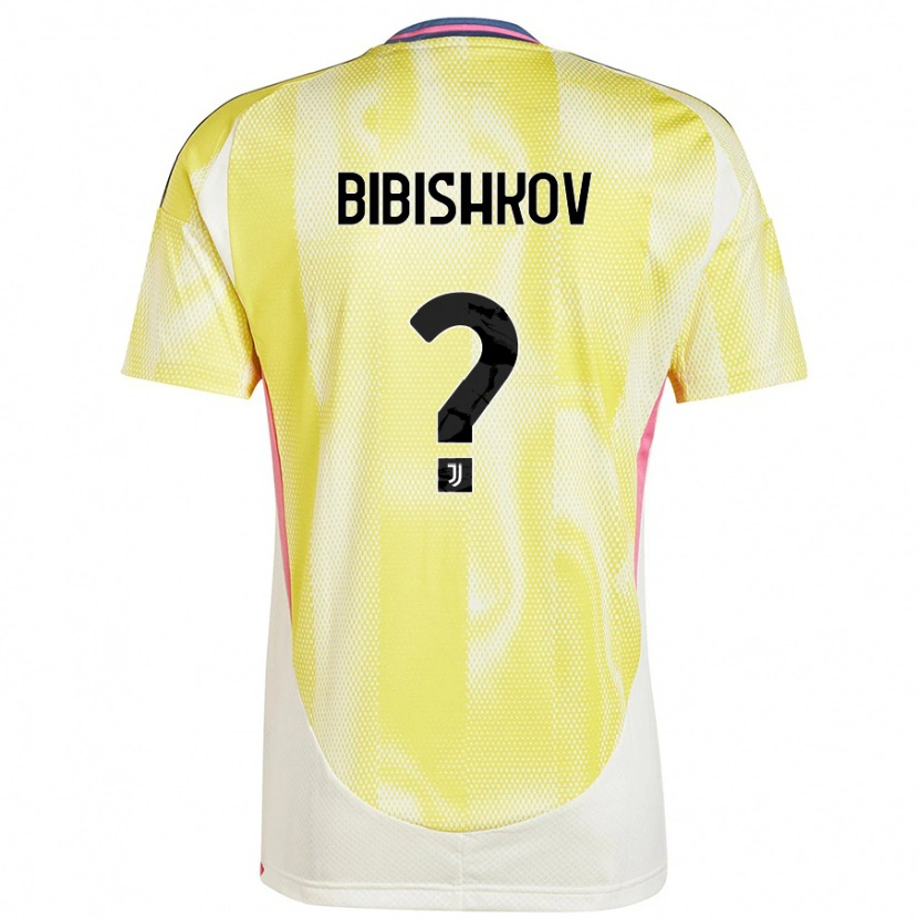 Danxen Enfant Maillot Marsel Bibishkov #0 Jaune Solaire Tenues Extérieur 2024/25 T-Shirt