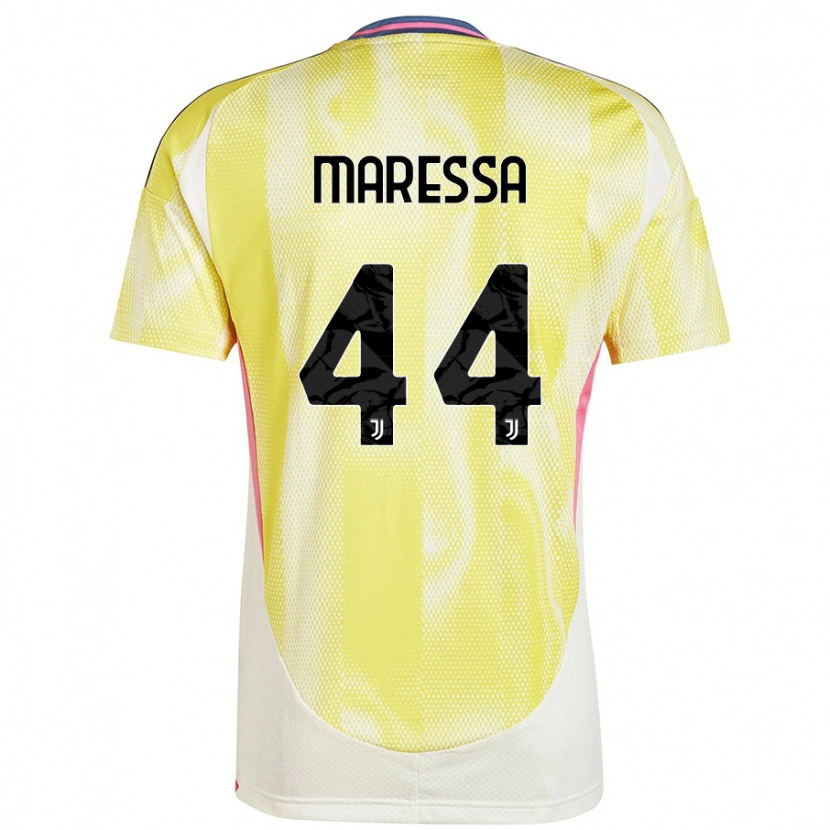 Danxen Enfant Maillot Tommaso Maressa #44 Jaune Solaire Tenues Extérieur 2024/25 T-Shirt