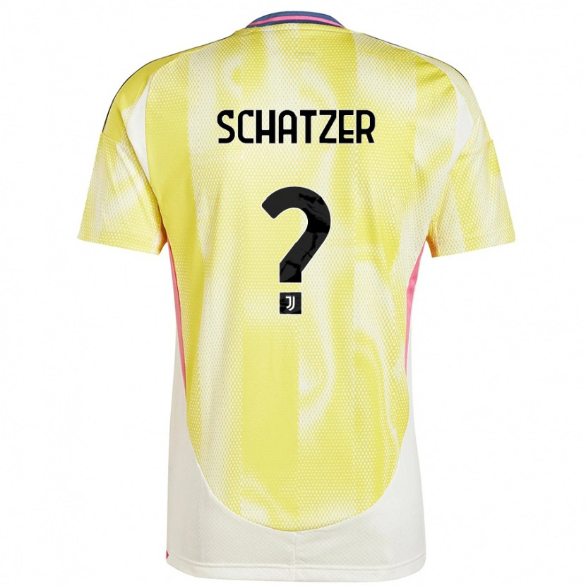 Danxen Enfant Maillot Eva Schatzer #0 Jaune Solaire Tenues Extérieur 2024/25 T-Shirt