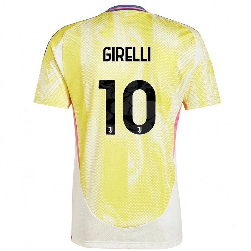 Danxen Enfant Maillot Cristiana Girelli #10 Jaune Solaire Tenues Extérieur 2024/25 T-Shirt