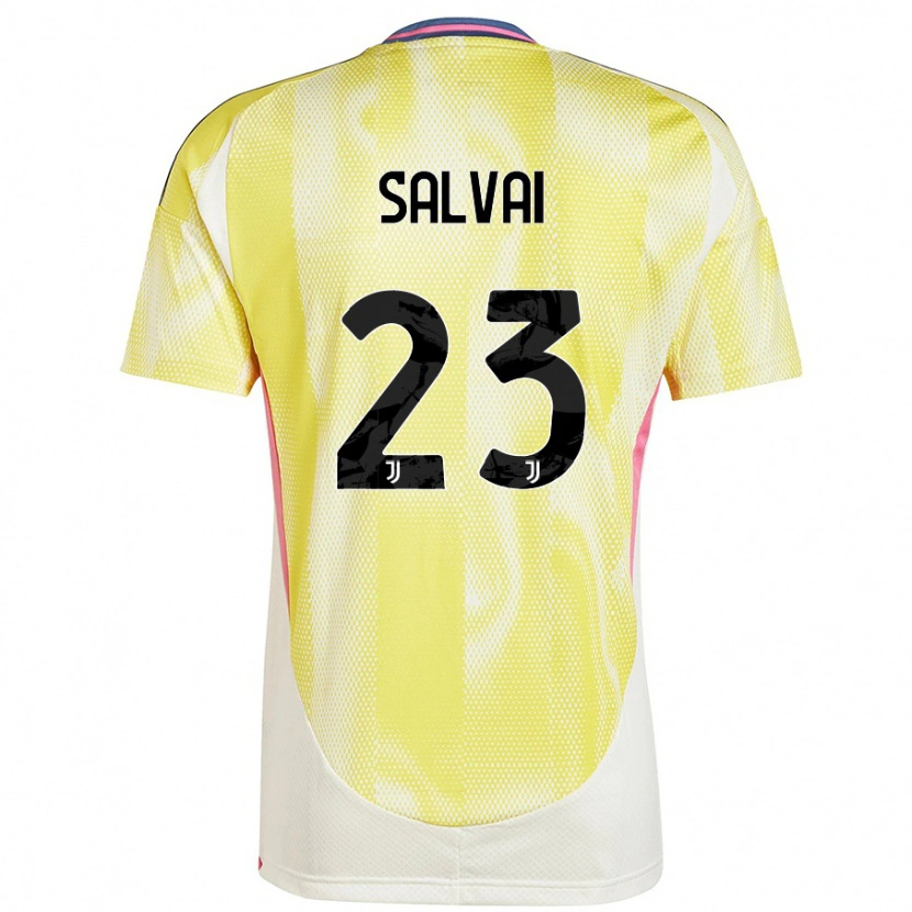 Danxen Enfant Maillot Cecilia Salvai #23 Jaune Solaire Tenues Extérieur 2024/25 T-Shirt