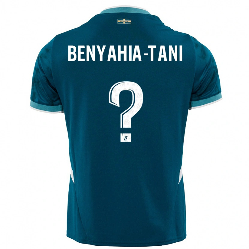 Danxen Enfant Maillot Aylan Benyahia-Tani #0 Turquoise Bleu Tenues Extérieur 2024/25 T-Shirt