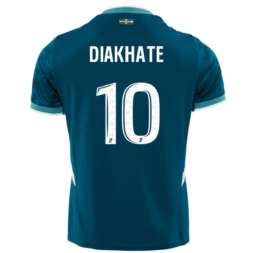 Danxen Enfant Maillot Ndeye Awa Diakhaté #10 Turquoise Bleu Tenues Extérieur 2024/25 T-Shirt