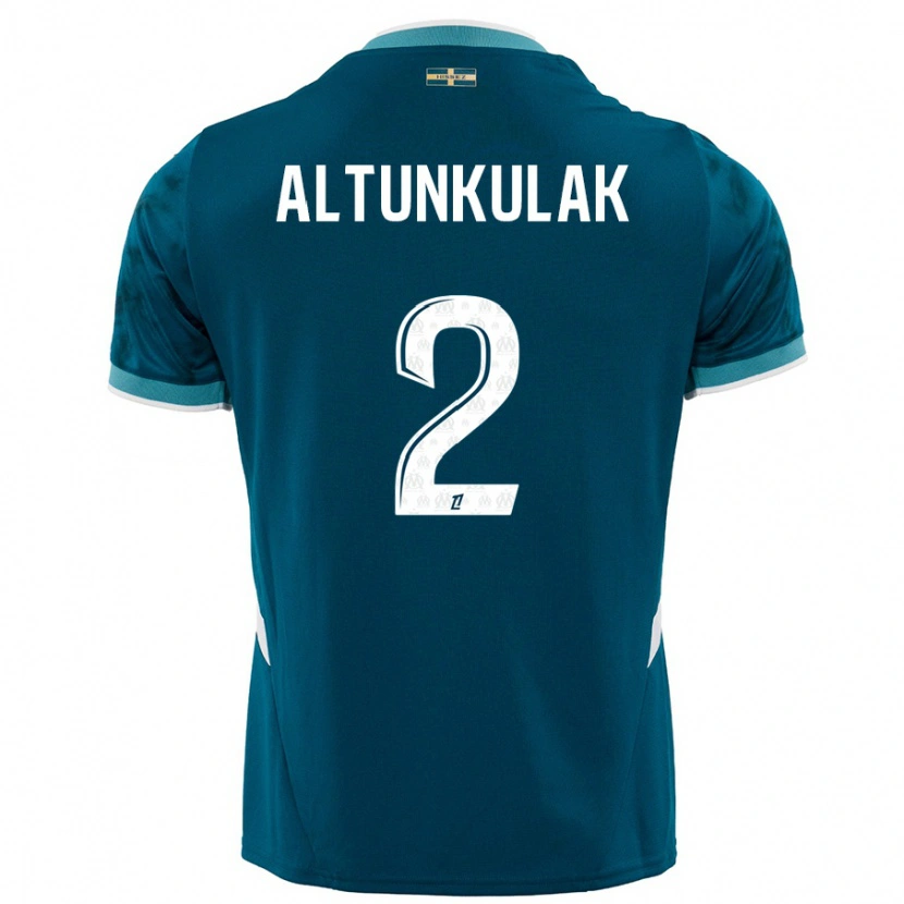 Danxen Enfant Maillot Selen Altunkulak #2 Turquoise Bleu Tenues Extérieur 2024/25 T-Shirt