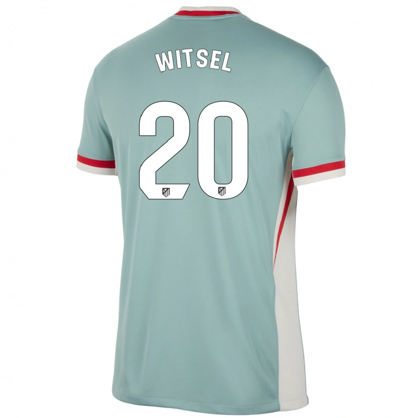 Danxen Enfant Maillot Axel Witsel #20 Beige Clair Bleu Tenues Extérieur 2024/25 T-Shirt