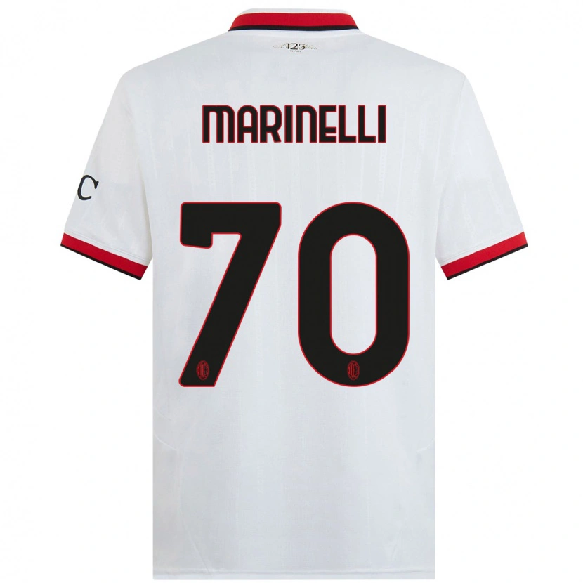 Danxen Enfant Maillot Gloria Marinelli #70 Blanc Noir Rouge Tenues Extérieur 2024/25 T-Shirt