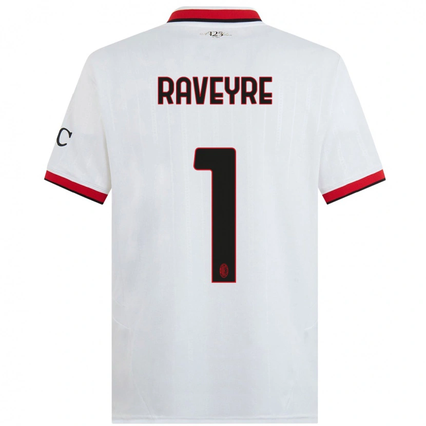 Danxen Enfant Maillot Noah Raveyre #1 Blanc Noir Rouge Tenues Extérieur 2024/25 T-Shirt