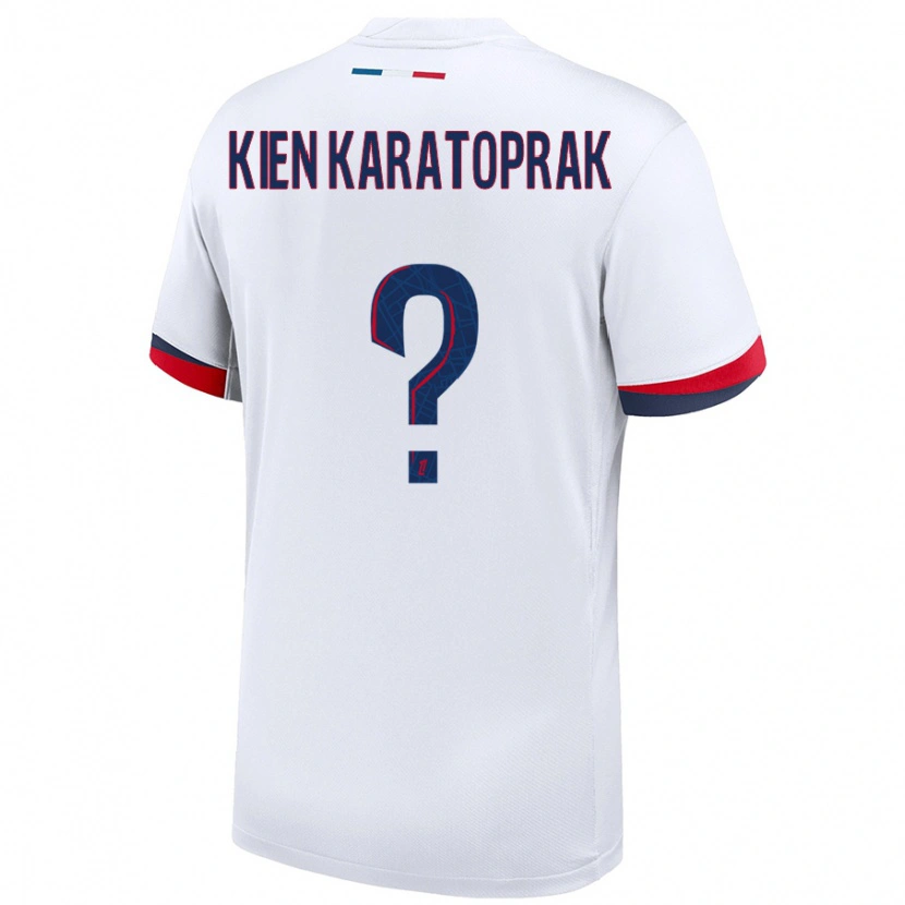 Danxen Enfant Maillot Kenan Kien Karatoprak #0 Blanc Bleu Rouge Tenues Extérieur 2024/25 T-Shirt