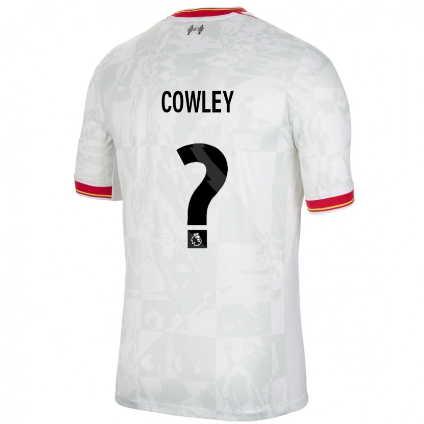 Danxen Enfant Maillot Ryan Cowley #0 Blanc Rouge Noir Troisieme 2024/25 T-Shirt