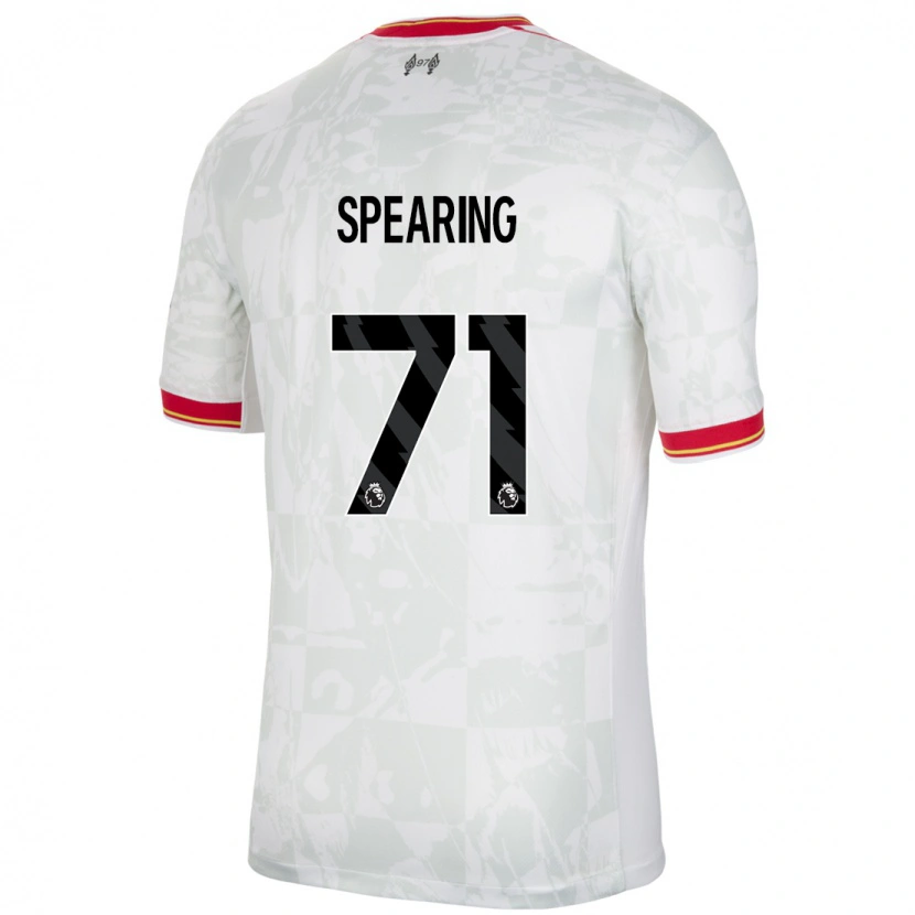 Danxen Enfant Maillot Jay Spearing #71 Blanc Rouge Noir Troisieme 2024/25 T-Shirt