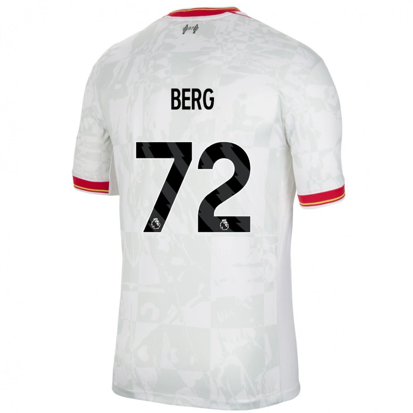 Danxen Enfant Maillot Sepp Van Den Berg #72 Blanc Rouge Noir Troisieme 2024/25 T-Shirt