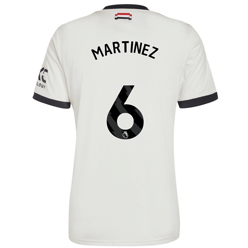 Danxen Enfant Maillot Lisandro Martínez #6 Blanc Cassé Troisieme 2024/25 T-Shirt