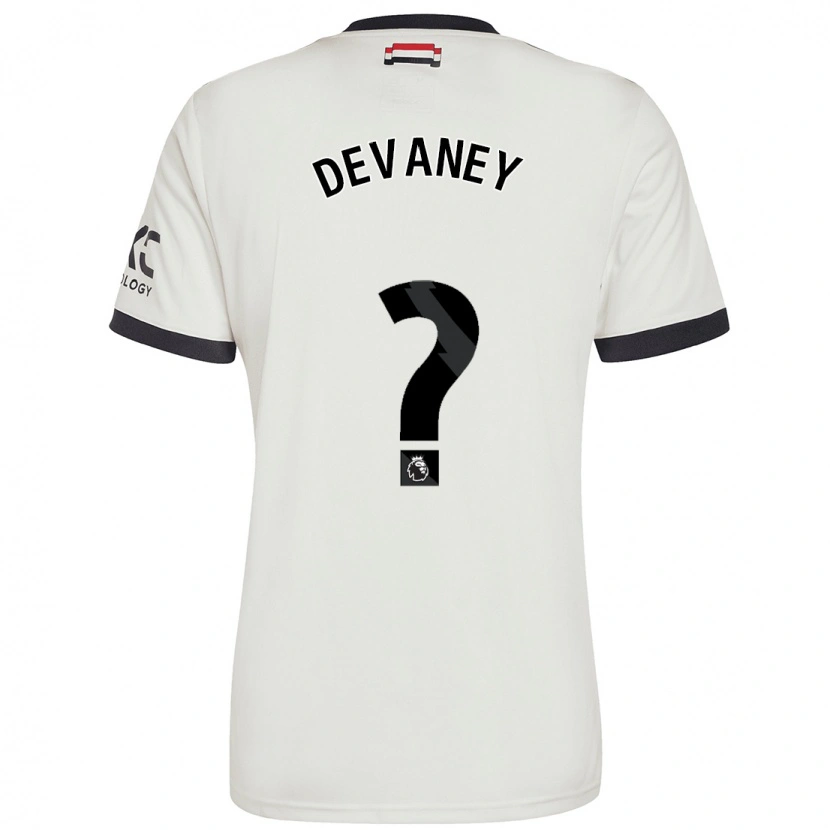 Danxen Enfant Maillot Jacob Devaney #0 Blanc Cassé Troisieme 2024/25 T-Shirt