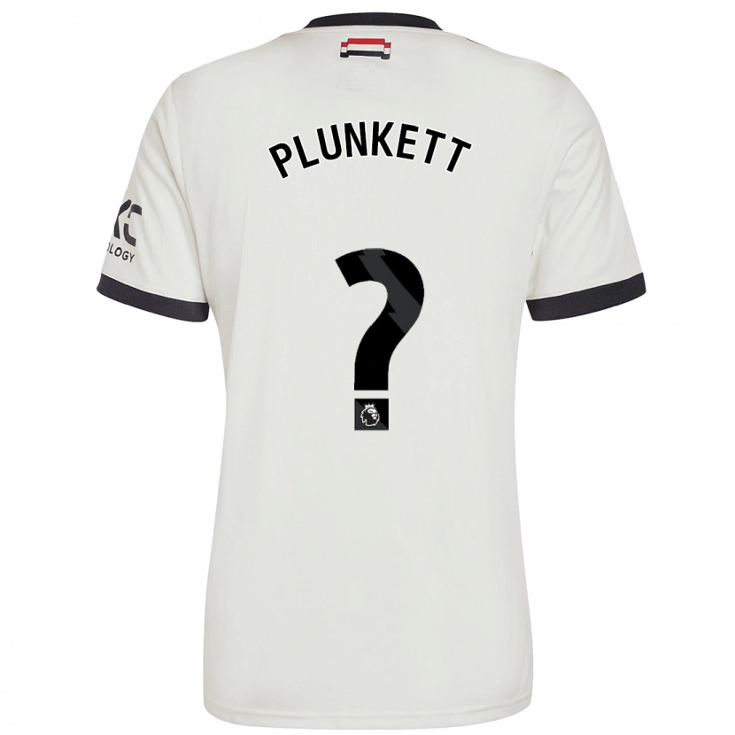 Danxen Enfant Maillot Dante Plunkett #0 Blanc Cassé Troisieme 2024/25 T-Shirt