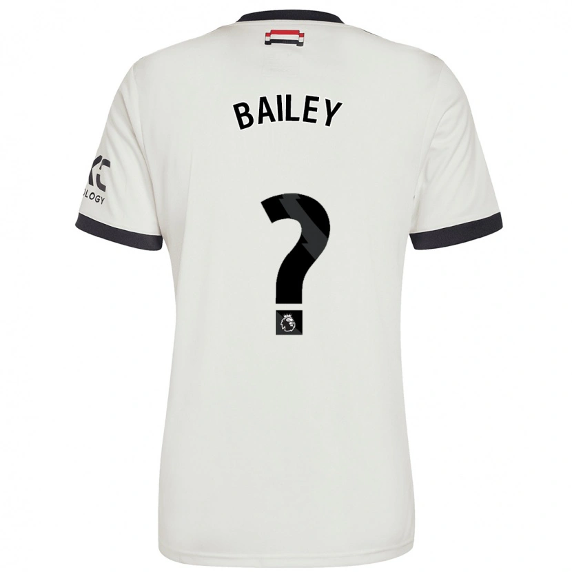 Danxen Enfant Maillot James Bailey #0 Blanc Cassé Troisieme 2024/25 T-Shirt