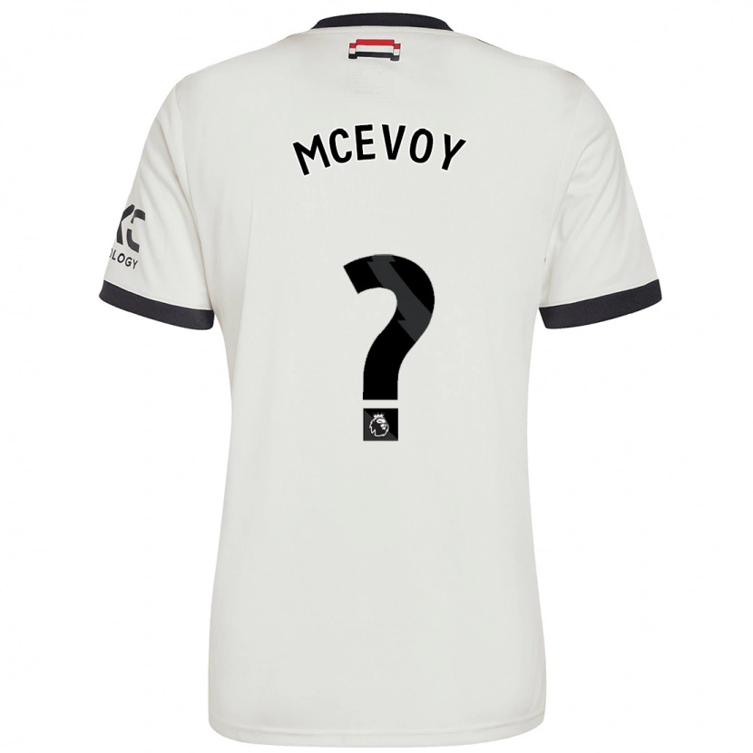 Danxen Enfant Maillot Jay Mcevoy #0 Blanc Cassé Troisieme 2024/25 T-Shirt