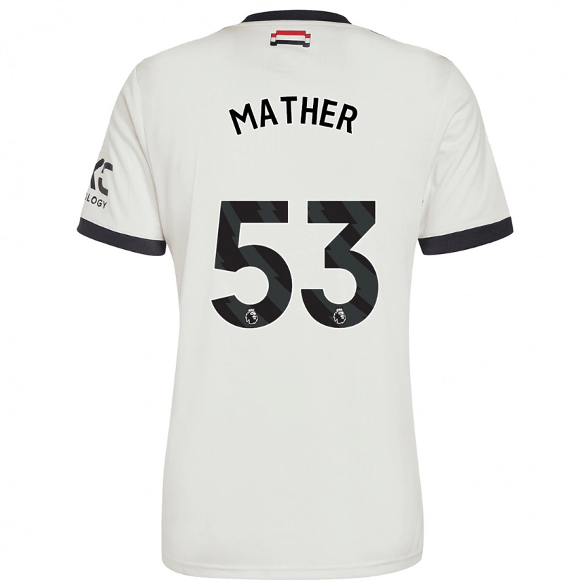 Danxen Enfant Maillot Sam Mather #53 Blanc Cassé Troisieme 2024/25 T-Shirt