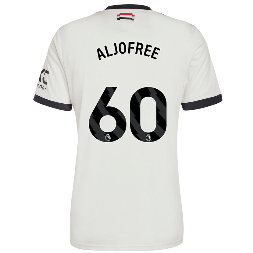 Danxen Enfant Maillot Sonny Aljofree #60 Blanc Cassé Troisieme 2024/25 T-Shirt