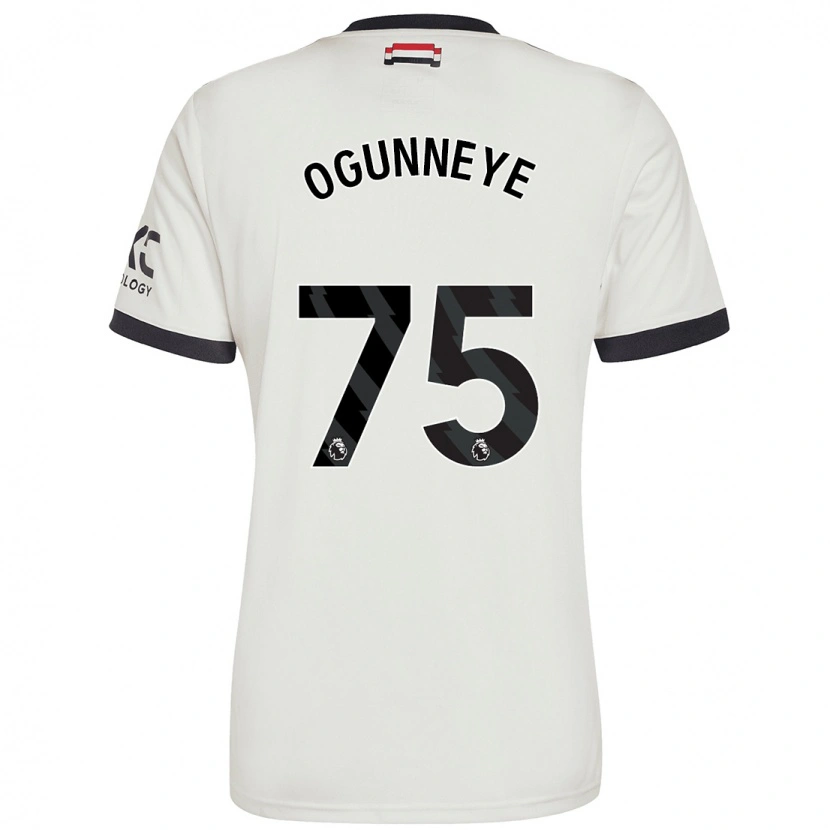 Danxen Enfant Maillot Habeeb Ogunneye #75 Blanc Cassé Troisieme 2024/25 T-Shirt