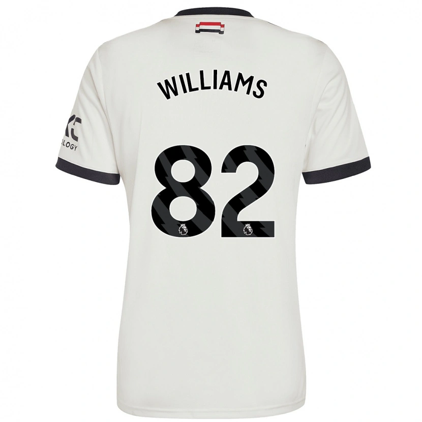 Danxen Enfant Maillot Ethan Williams #82 Blanc Cassé Troisieme 2024/25 T-Shirt