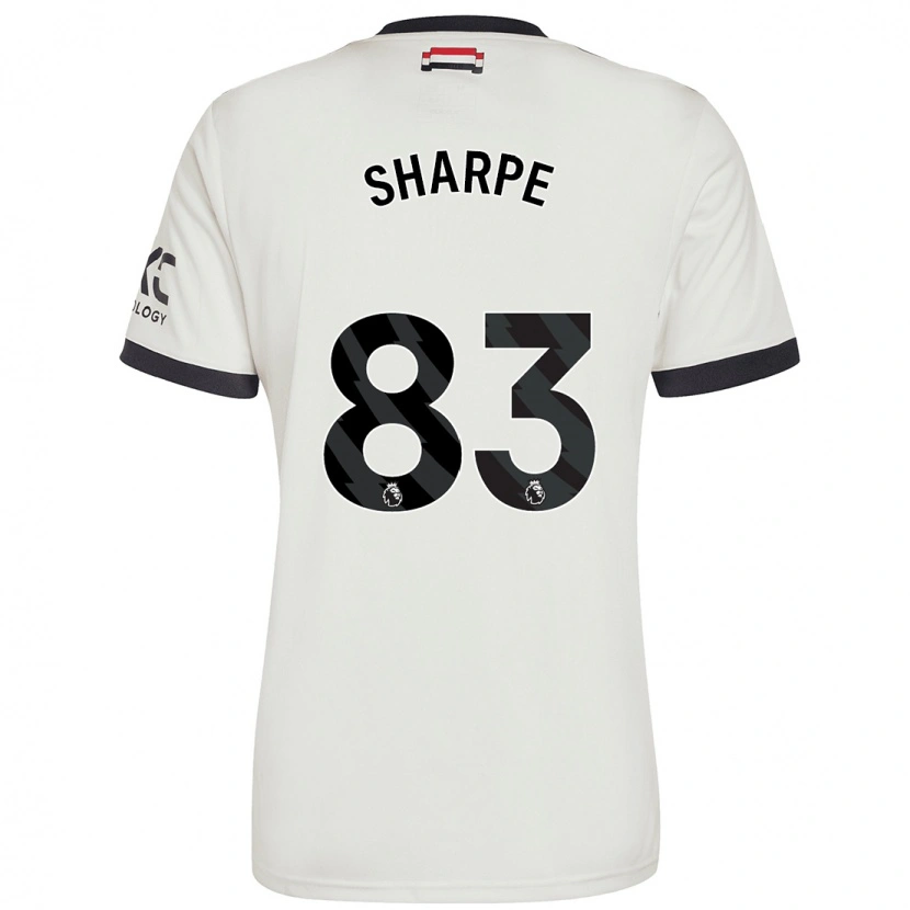 Danxen Enfant Maillot Malachi Sharpe #83 Blanc Cassé Troisieme 2024/25 T-Shirt