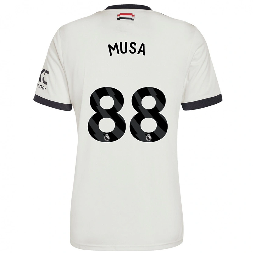 Danxen Enfant Maillot Victor Musa #88 Blanc Cassé Troisieme 2024/25 T-Shirt