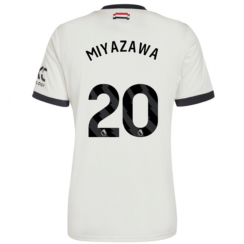 Danxen Enfant Maillot Hinata Miyazawa #20 Blanc Cassé Troisieme 2024/25 T-Shirt