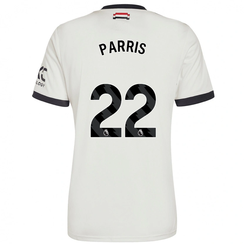 Danxen Enfant Maillot Nikita Parris #22 Blanc Cassé Troisieme 2024/25 T-Shirt