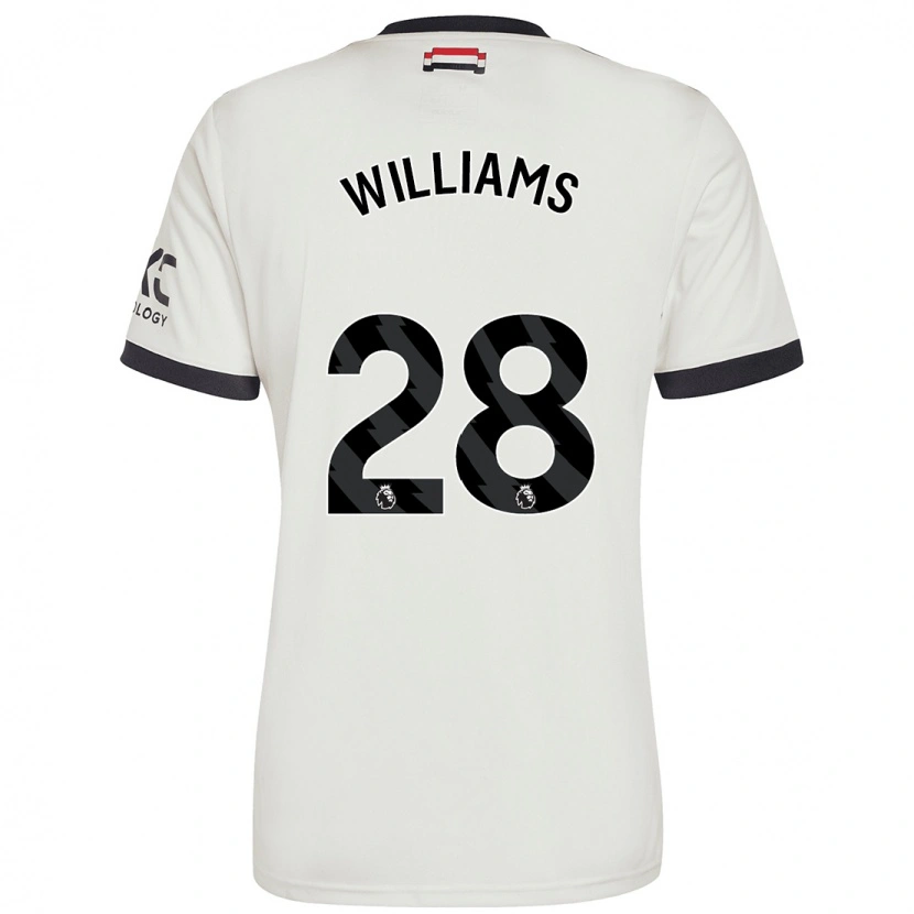 Danxen Enfant Maillot Rachel Williams #28 Blanc Cassé Troisieme 2024/25 T-Shirt