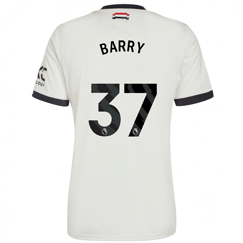 Danxen Enfant Maillot Keira Barry #37 Blanc Cassé Troisieme 2024/25 T-Shirt