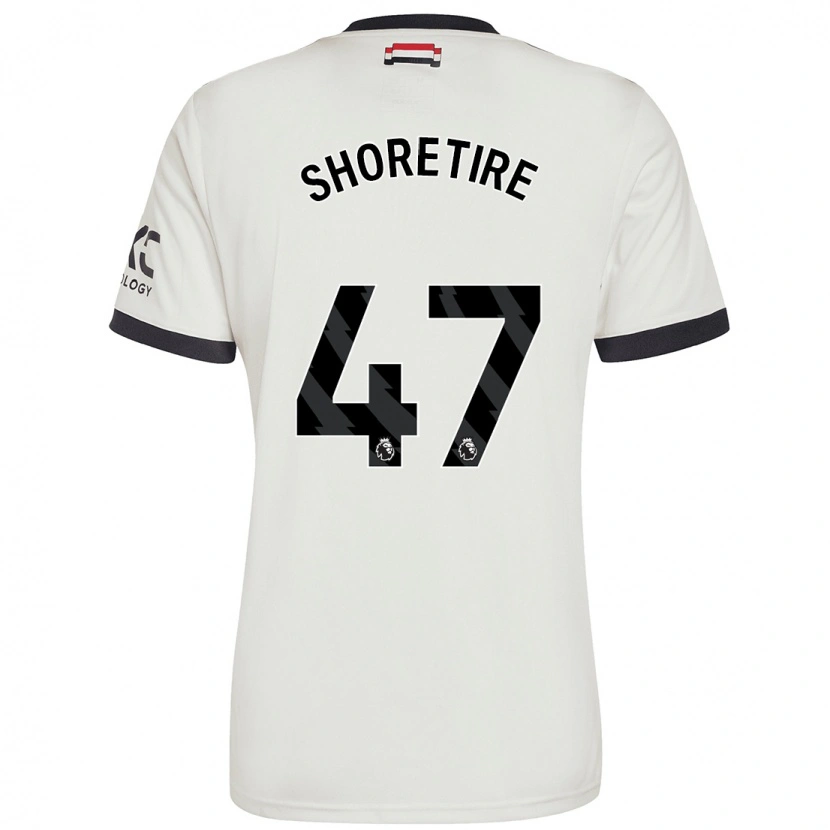 Danxen Enfant Maillot Shola Shoretire #47 Blanc Cassé Troisieme 2024/25 T-Shirt