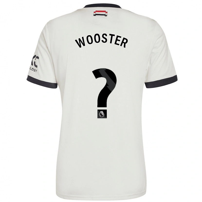 Danxen Enfant Maillot Tom Wooster #0 Blanc Cassé Troisieme 2024/25 T-Shirt