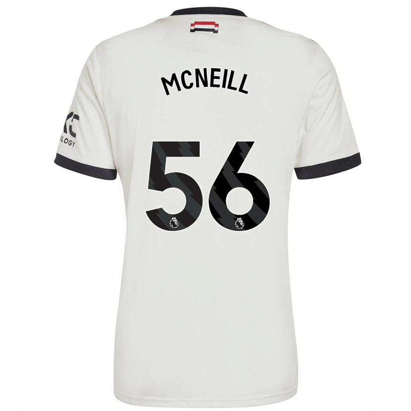 Danxen Enfant Maillot Charlie Mcneill #56 Blanc Cassé Troisieme 2024/25 T-Shirt