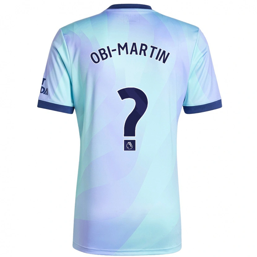 Danxen Enfant Maillot Chido Obi-Martin #0 Aqua Troisieme 2024/25 T-Shirt