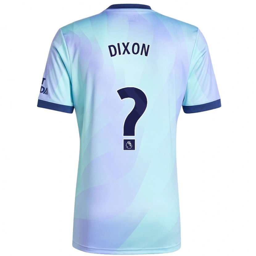 Danxen Enfant Maillot Danny Dixon #0 Aqua Troisieme 2024/25 T-Shirt