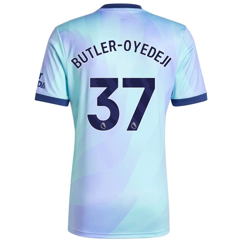 Danxen Enfant Maillot Nathan Butler-Oyedeji #37 Aqua Troisieme 2024/25 T-Shirt