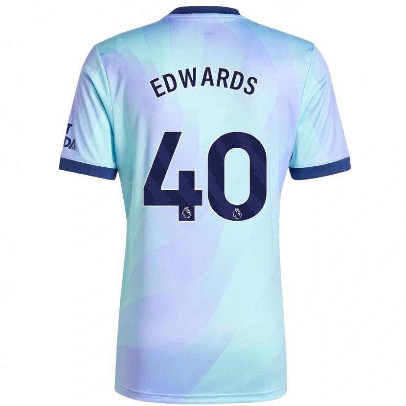 Danxen Enfant Maillot Khayon Edwards #40 Aqua Troisieme 2024/25 T-Shirt