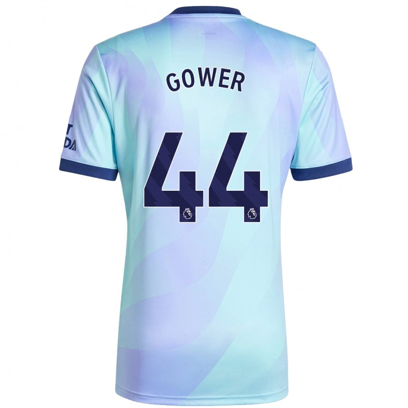 Danxen Enfant Maillot Jimi Gower #44 Aqua Troisieme 2024/25 T-Shirt