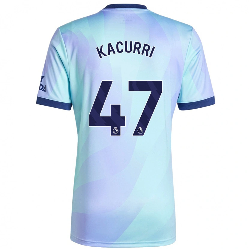 Danxen Enfant Maillot Maldini Kacurri #47 Aqua Troisieme 2024/25 T-Shirt